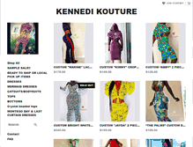 Tablet Screenshot of kennedikouture.com